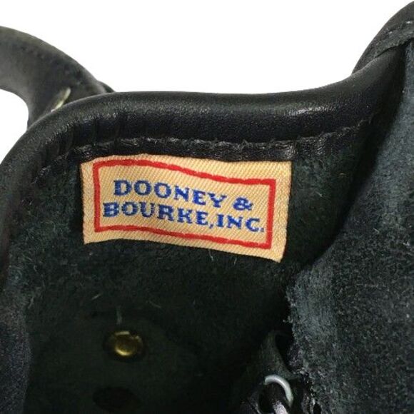 Vintage Dooney & Bourke AWL Black Leather Carrier Purse Shoulder Crossbody Bag - Picture 12 of 16